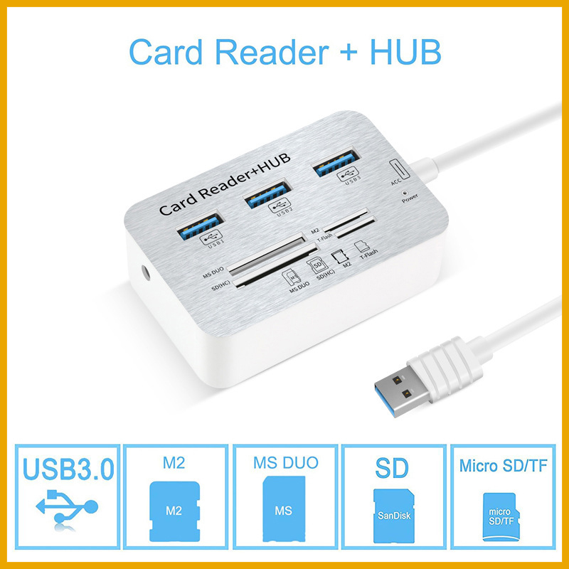 Usb Hub Type C - 7in1 3ポートUSB TYPE C 3.0ハブ+4ポート拡張SD TF