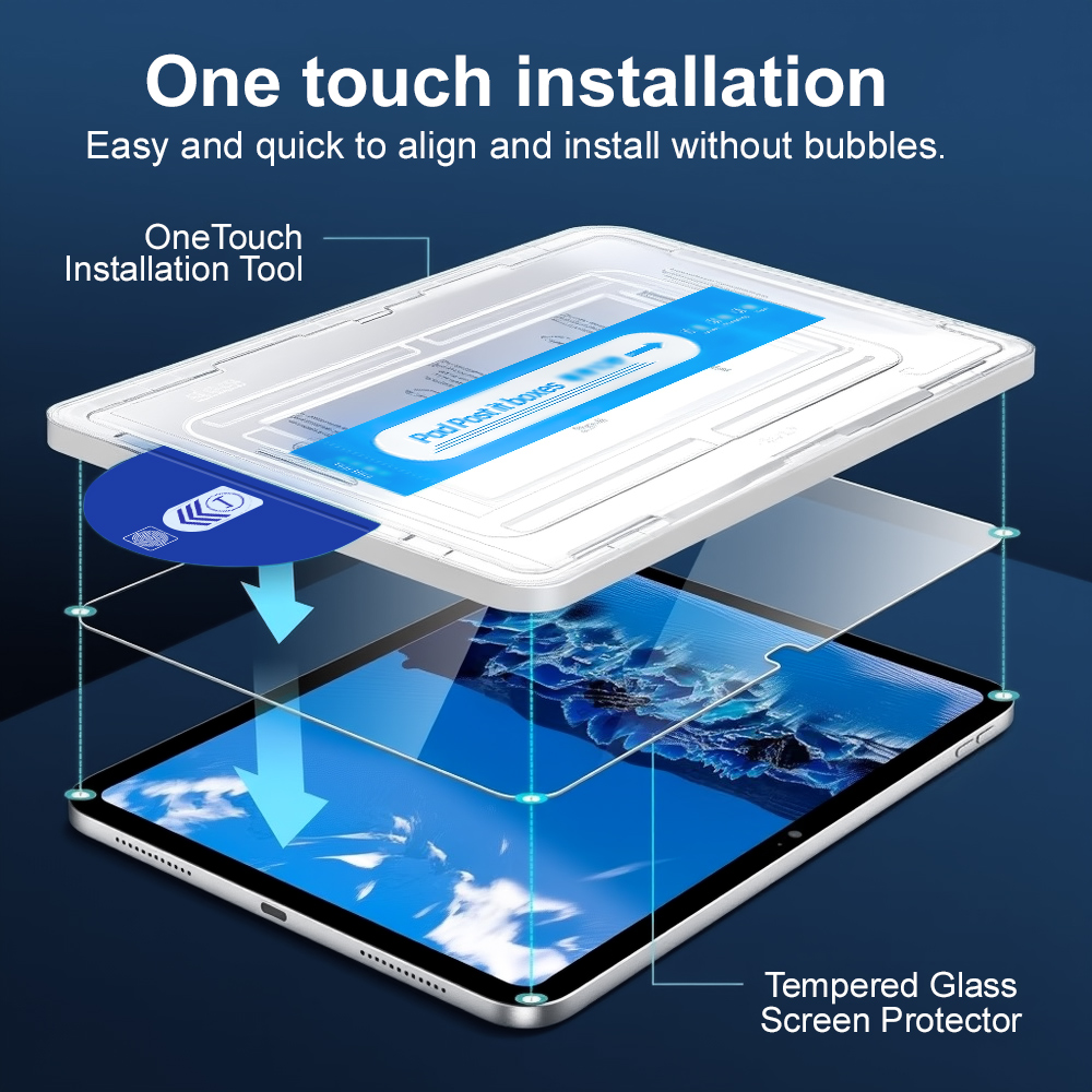Samsung Tablet S10 Accessories - ワンクリックで埃が入らない強化ガラス Samsung Tab S10 Lite FE
