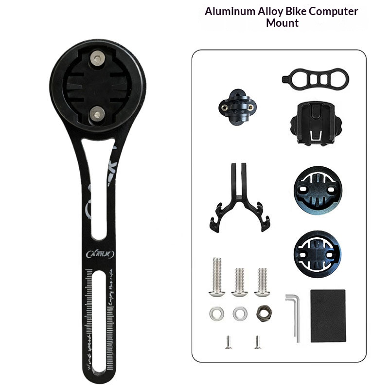 Tablet Computer Accessories - 自転車ストップウォッチホルダーアルミ合金MTBロードバイクハンドルバーGPSコンピューターホルダーサイクリングスピードメーターマウント自転車アクセサリー
