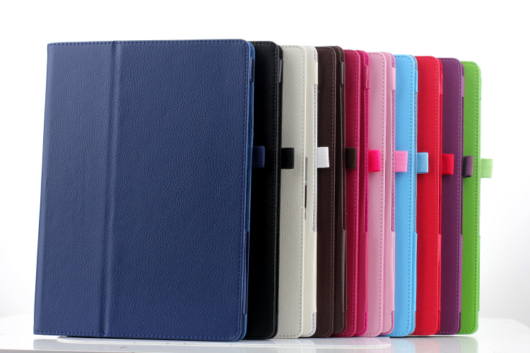 Microsoft Tablet Accessories - Microsoft Surface Pro 7/6/5/4/3 12.3インチ用スタンドタブレットケース、スリム折りたたみカバー、高級PUレザー、耐衝撃、軽量カバー