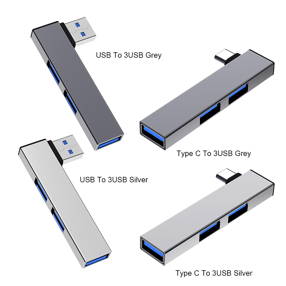 Usb Hub Type C - 3 in 1拡張ドックハブ、速度5.0Gbps、USB 3.0/Type-C 3.0、3つのUSBポート搭載、PC/ラップトップ/ノートブック用USBドッキングステーション