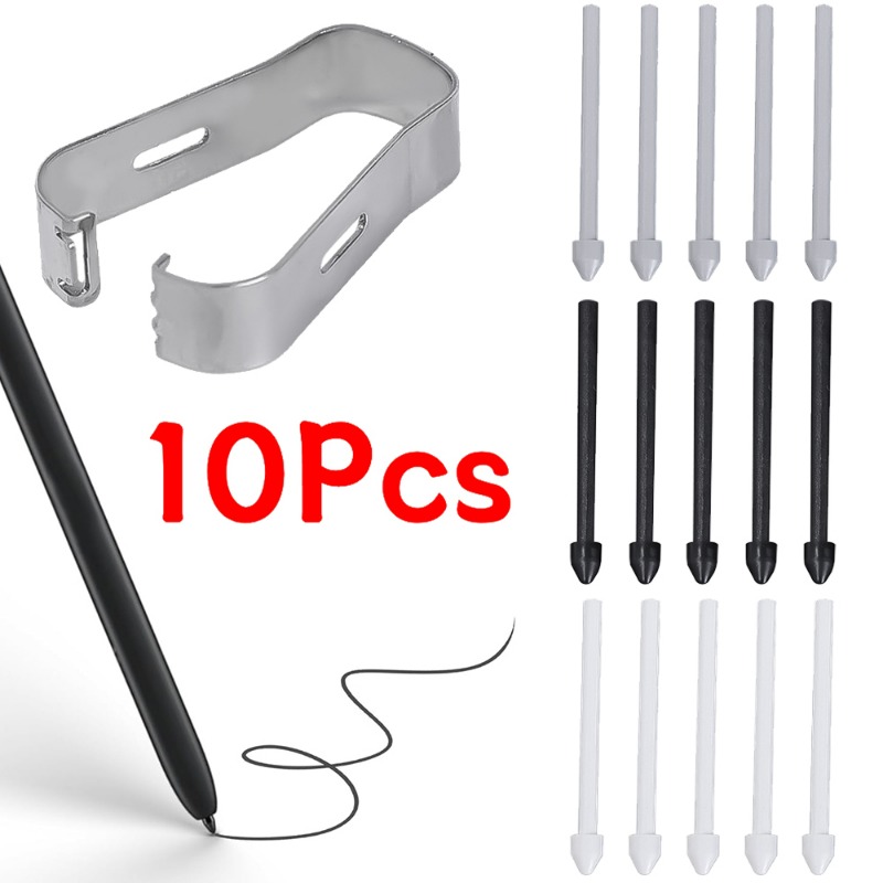 Samsung Tablet Accessories Pen - 金属クリップ付きタッチスタイラスペン先、Samsung Galaxy Note 20、10タブs6 lite、t860、t865、s7、s8シリーズ用ペンアクセサリー