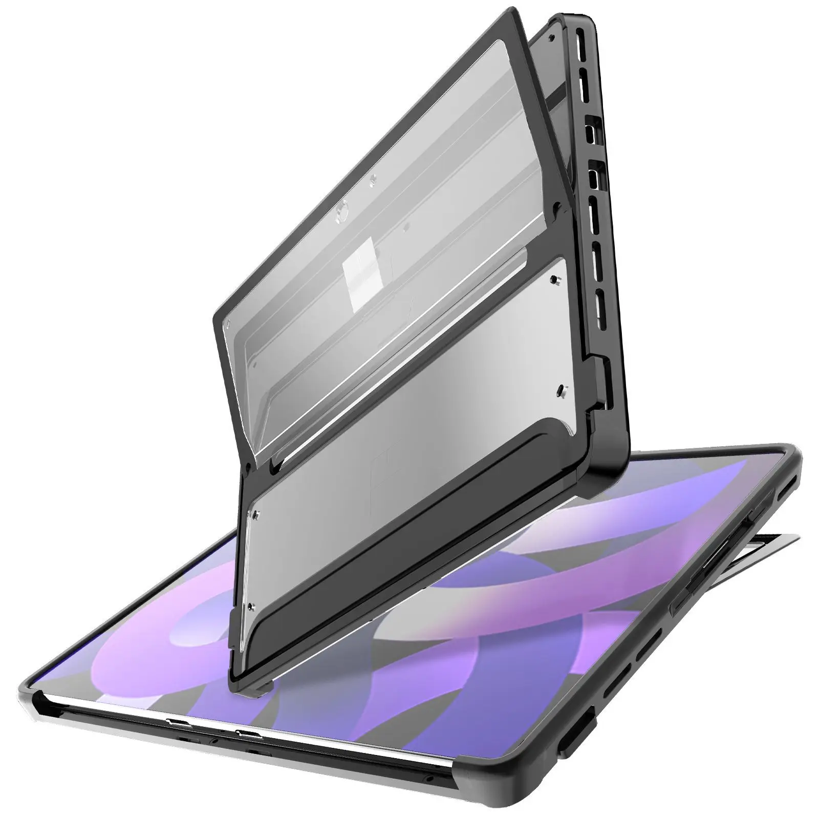 Microsoft Tablet Accessories - キーボードカバーと互換性のある交換用ハードケース,13インチ,9/pro,9,5g,2022,耐衝撃性,クリア,ケース,スペアパーツ