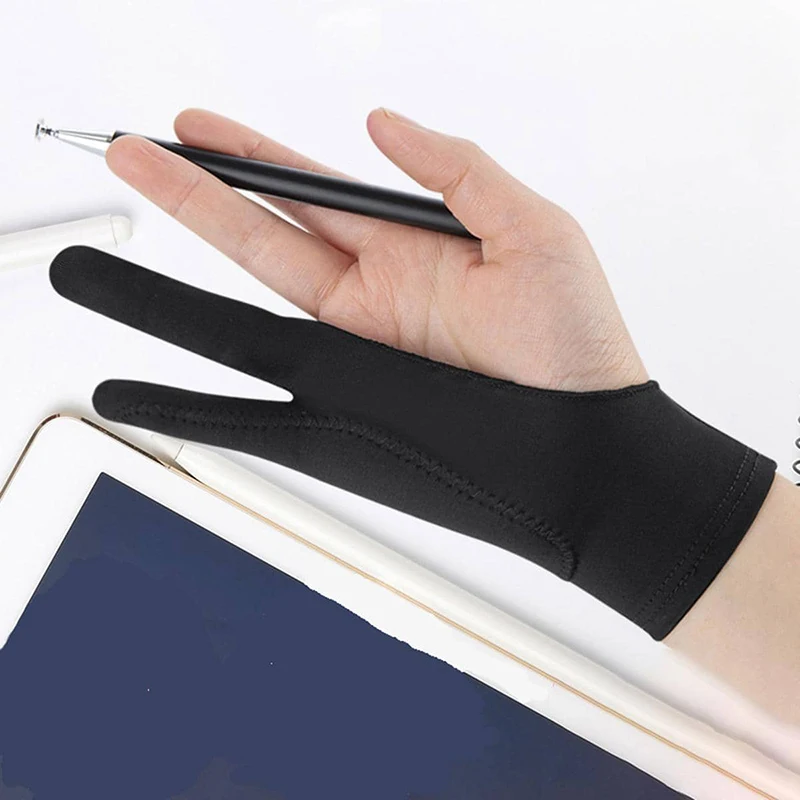 Drawing Glove Artist - タッチスクリーンアンチミストグローブ,アーティスト,描画,ペイント,スケッチ,2層,アート,2本指