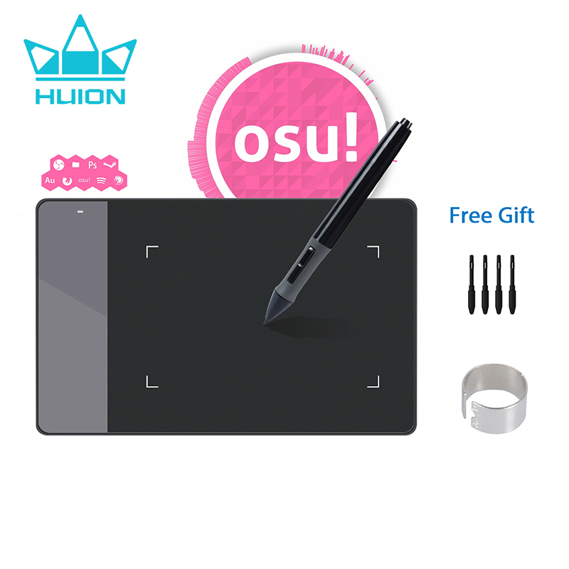 Graphic Tablet Accessories - Huion 420グラフィックスタブレットosuゲームデジタルペンタブレット描画4 × 2.23インチ署名パッド初心者子供のギフト