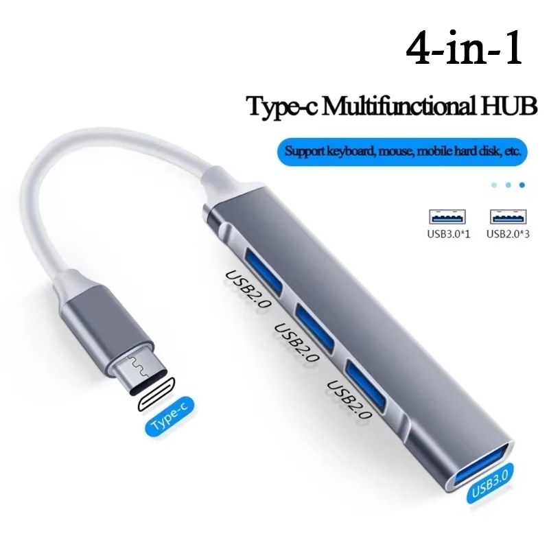 Tablet With All Accessories - 4ポートマルチスプリッターUSB 3.0ハブ タイプCハブ タイプCドックアダプター OTG PC、ノートパソコン、Xiaomi、Huawei、Macbook用コンピューターアクセサリー