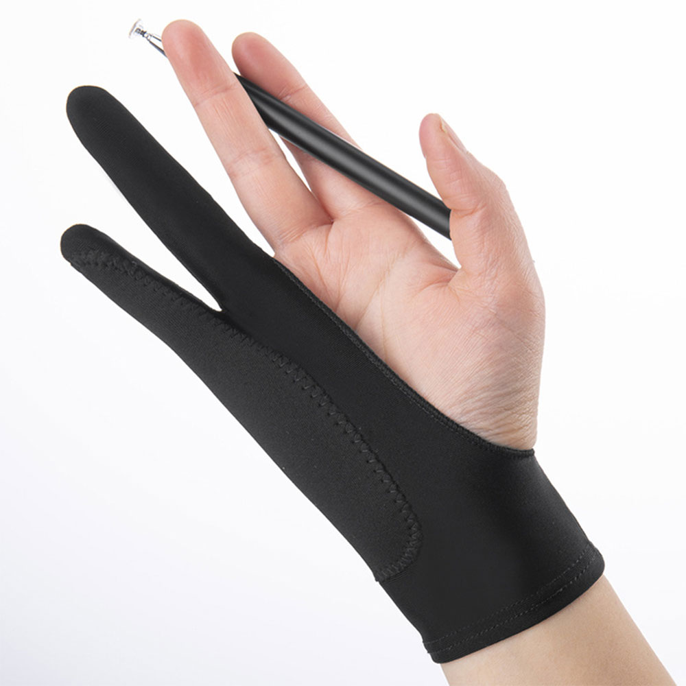 Drawing Glove Artist - 新しいアンチタッチ二本指防汚ハンドペイント手袋油絵画材タブレットデジタルボードスクリーン描画タッチ