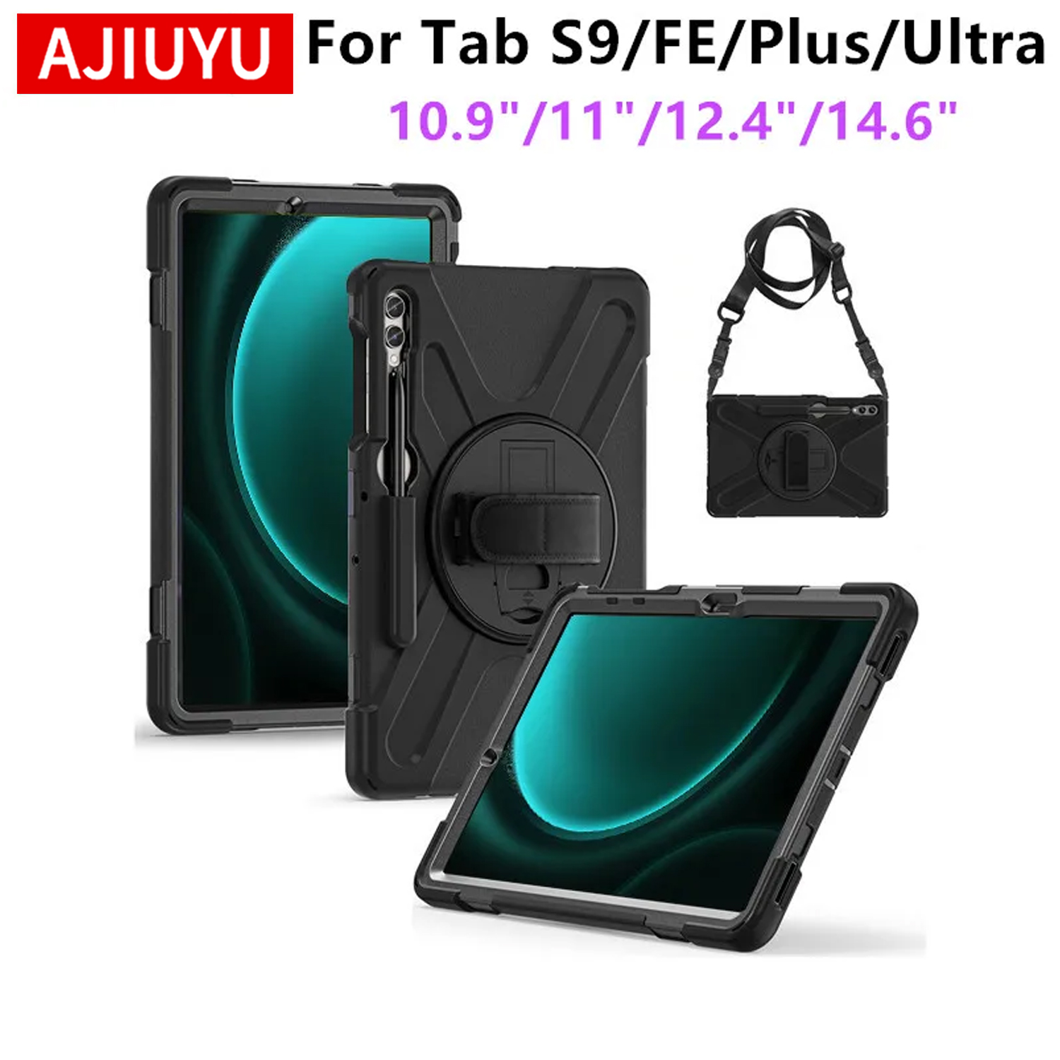 Samsung Tablet S10 Accessories - ヘビーデューティ耐衝撃ケースサムスンギャラクシータブ A9 プラス A9 + 11