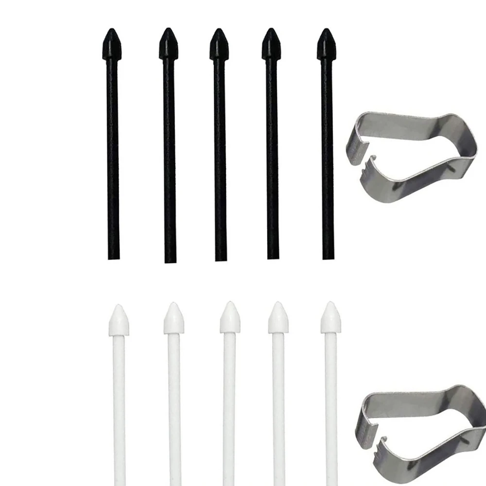 Samsung Tablet Accessories Pen - 5 個のタッチスタイラスヒントペン先金属クリップ付きサムスンギャラクシー注 20 10 タブ S6