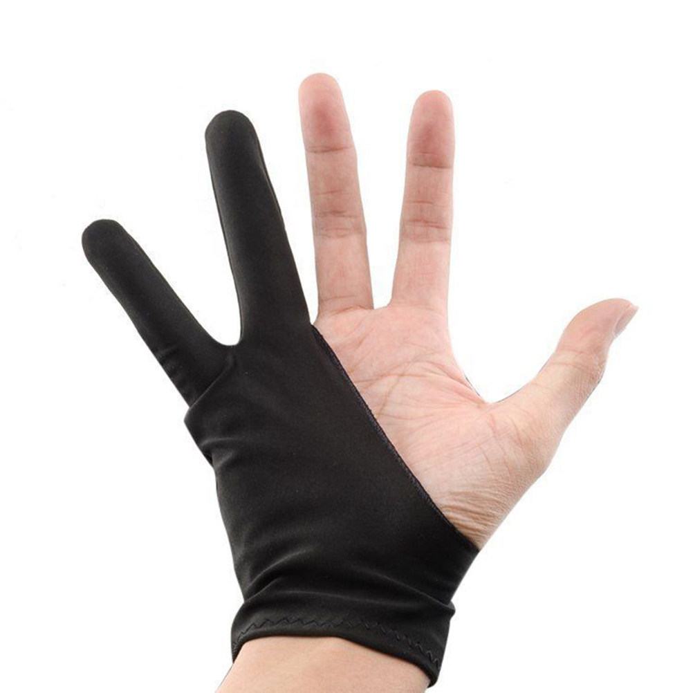Drawing Glove Artist - 2 個のスケッチグローブ 2 本指アーティスト描画グローブ グラフィックタブレットモニター用 摩擦軽減表面保護