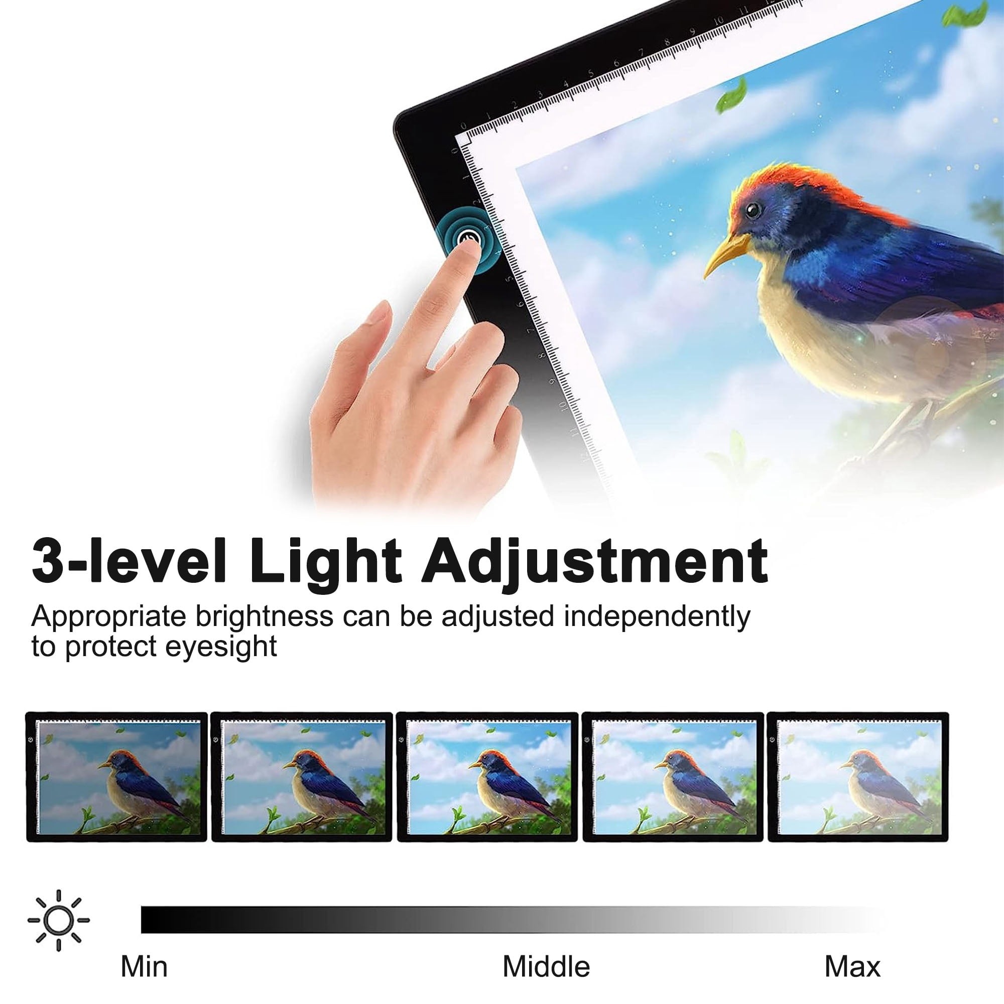 LED描画コピー台 3段階調光ボードテーブル アニメーション - Graphic Tablet Accessories のレビューと価格