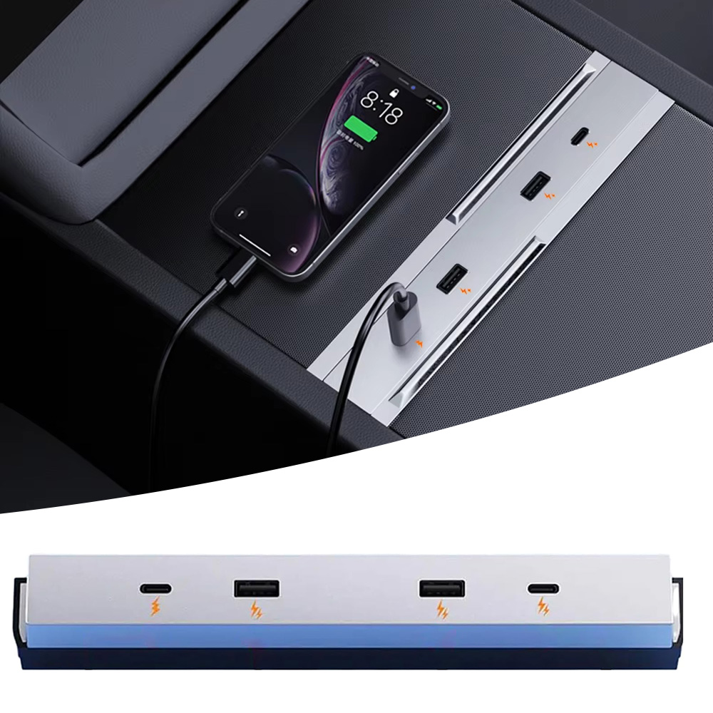 27W-65W急速充電拡張ドックUSBハブ テスラ モデルY - Usb Hub Type C のレビューと価格