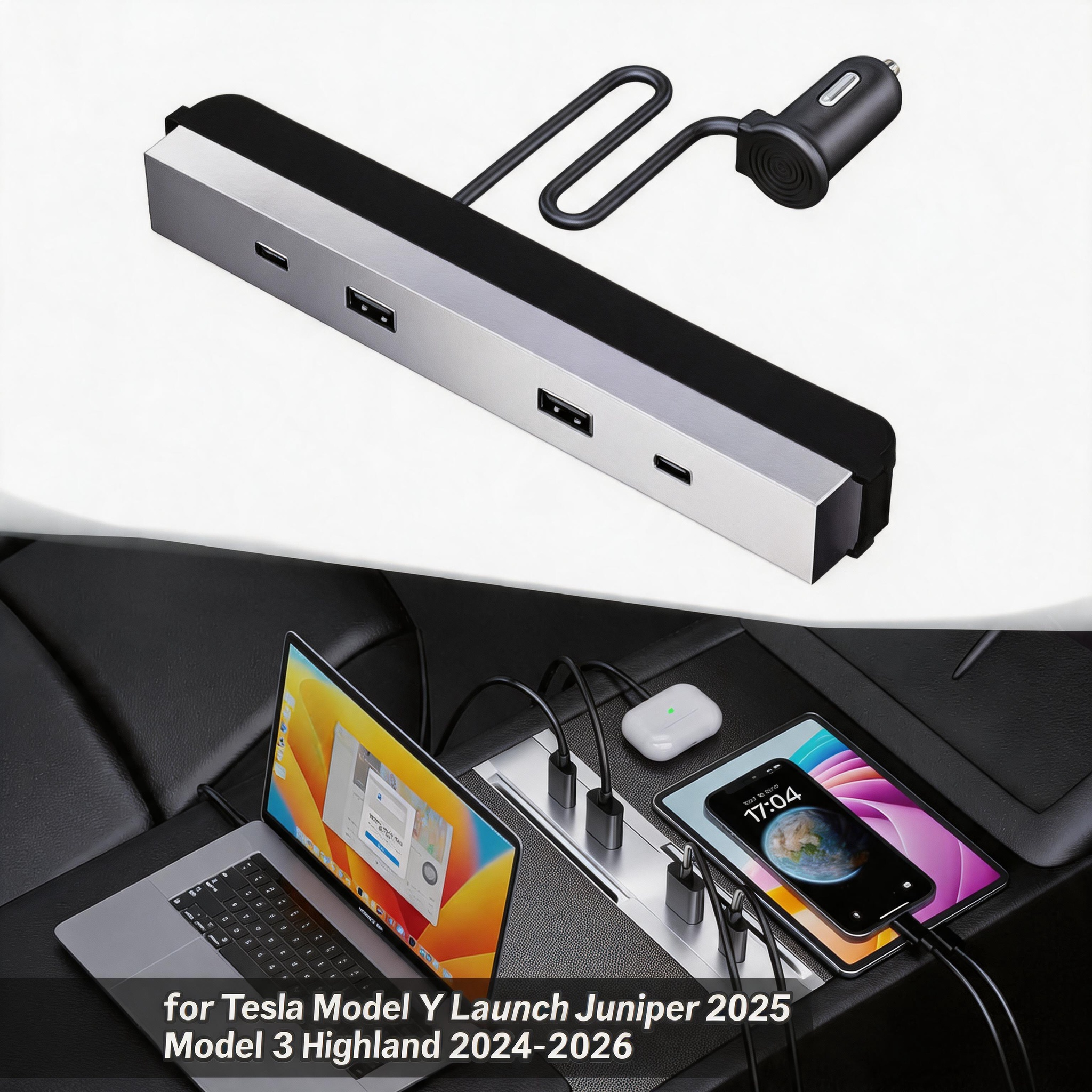 テスラ モデルYL Y ランチ ジュニパー 65W Type - Usb Hub Type C のレビューと価格