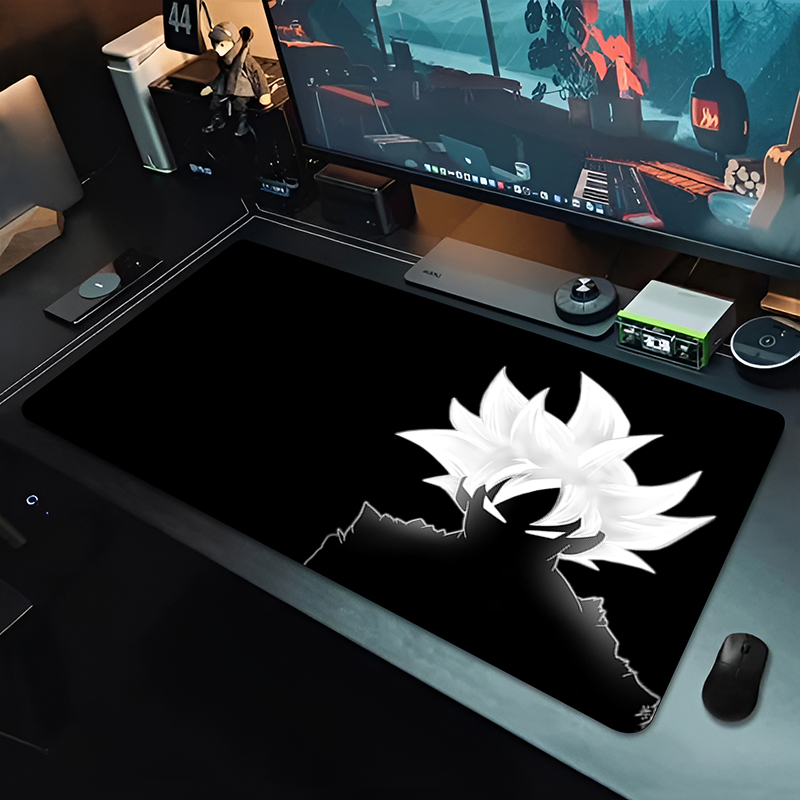 DBZ ブラックアニメマウスパッドドラゴンボール大型 PC  - Graphic Tablet Accessories のレビューと価格