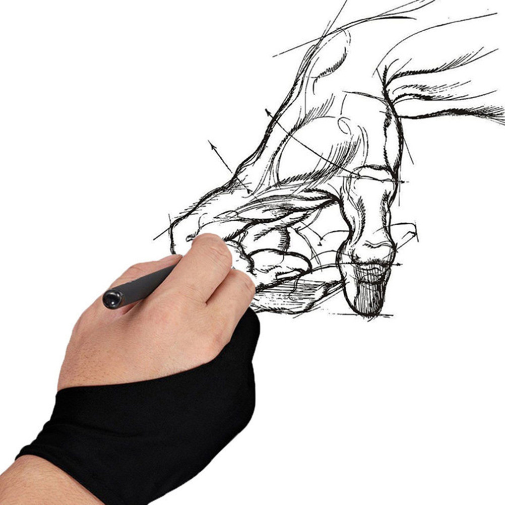 4個入り スパンデックス製 二本指描画グローブ 防汚・防汗・ - Drawing Glove Artist のレビューと価格