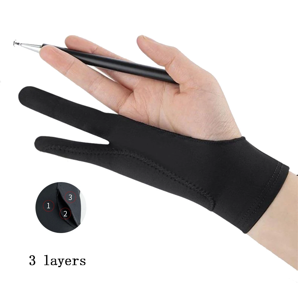 アンチタッチペイントグローブタブレット左右グローブ防汚デジタ - Drawing Glove Artist のレビューと価格