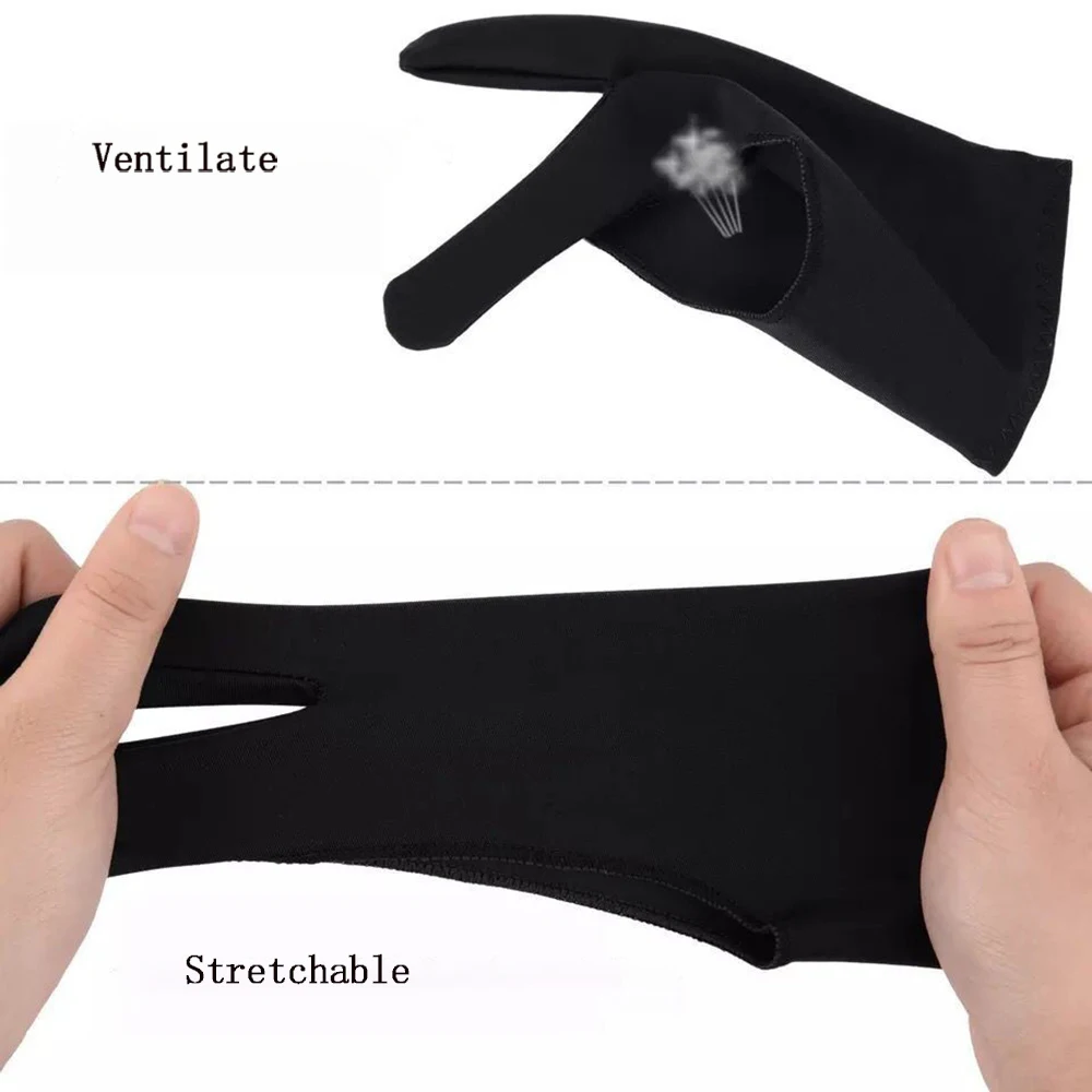 アンチタッチペイントグローブタブレット左右グローブ防汚デジタ - Drawing Glove Artist のレビューと価格