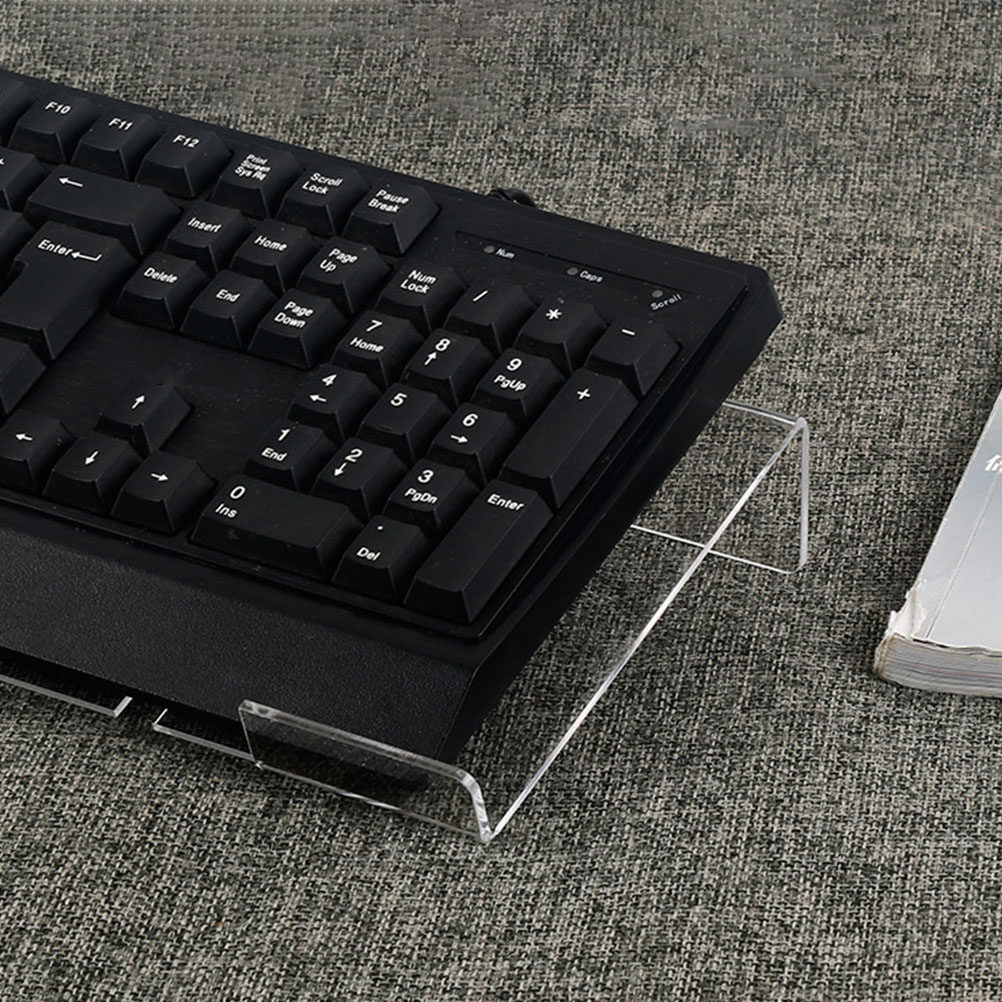 アクリル製キーボードスタンド 透明人間工学に基づいたキーボー - Officeworks Tablet Accessories のレビューと価格