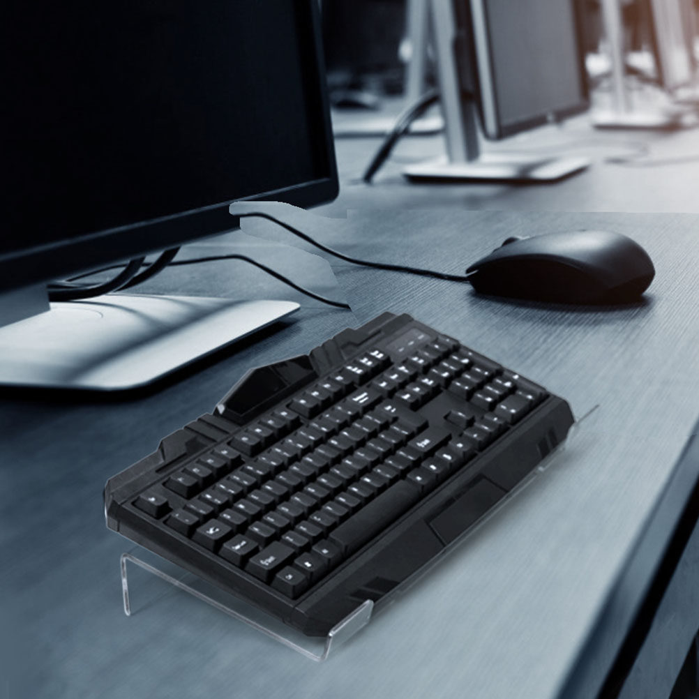 アクリル製キーボードスタンド 透明人間工学に基づいたキーボー - Officeworks Tablet Accessories のレビューと価格