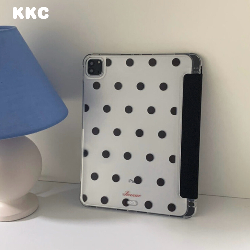 水玉模様のスターブラックミニマリスト韓国風INS iPad  - Graphic Tablet Accessories のレビューと価格