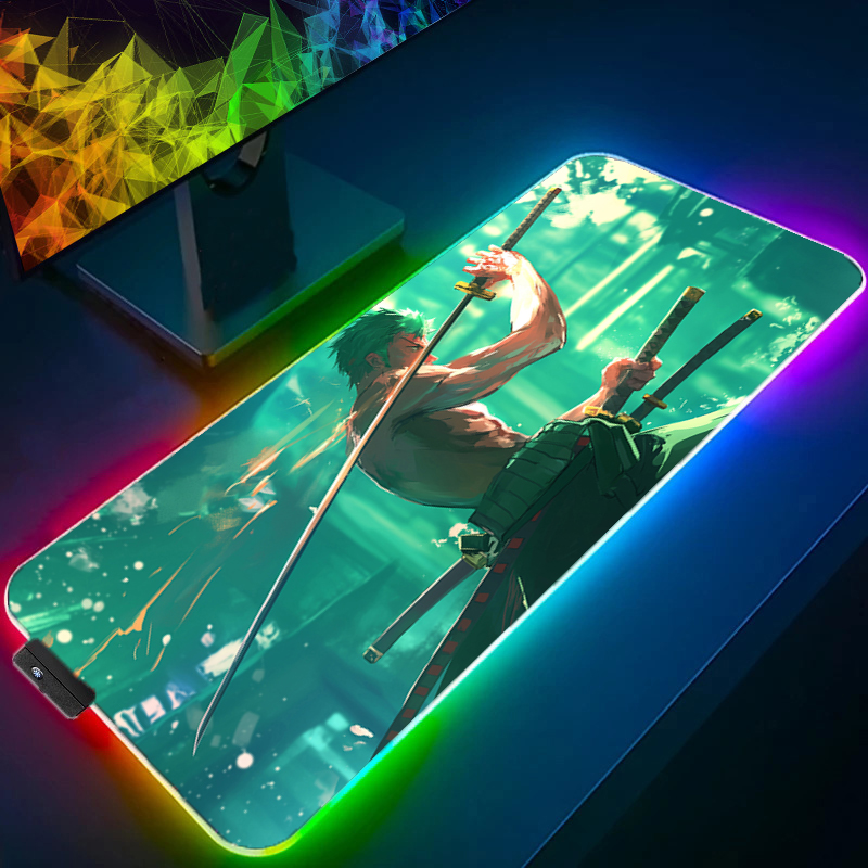 ワンピースゾロマウスパッド RGB ゲームアクセサリー Ga - Tablet With All Accessories のレビューと価格