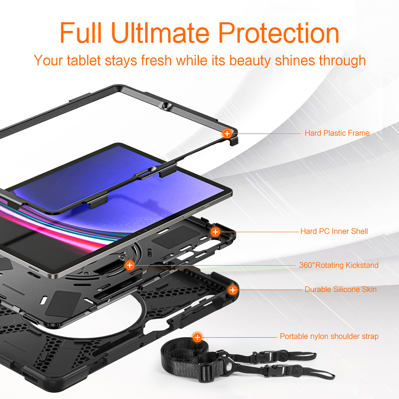 ヘビーデューティ耐衝撃ケースサムスンギャラクシータブ A9  - Samsung Tablet S10 Accessories のレビューと価格