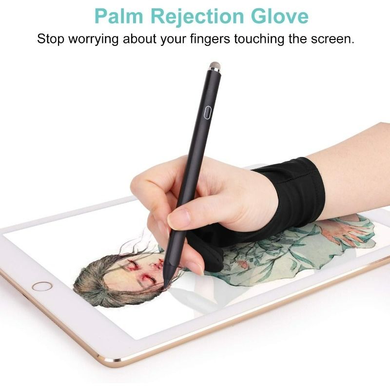 アクリル繊維アンチタッチ描画手袋 2 本指ハンドペイント手袋 - Drawing Glove Artist のレビューと価格