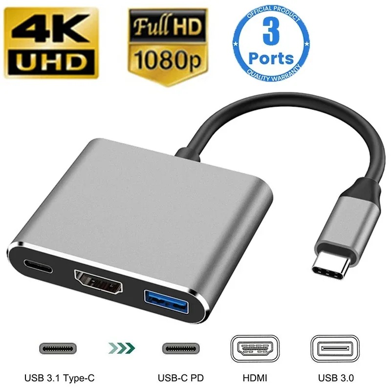 USB C ハブ 3in1 タイプ C 3.0 to HDM - Usb Hub Type C のレビューと価格