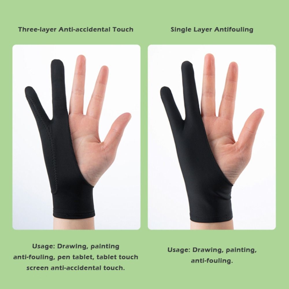 1 個シンプルな 1/2 指ペイント手袋アンチタッチ防汚スケ - Drawing Glove Artist のレビューと価格