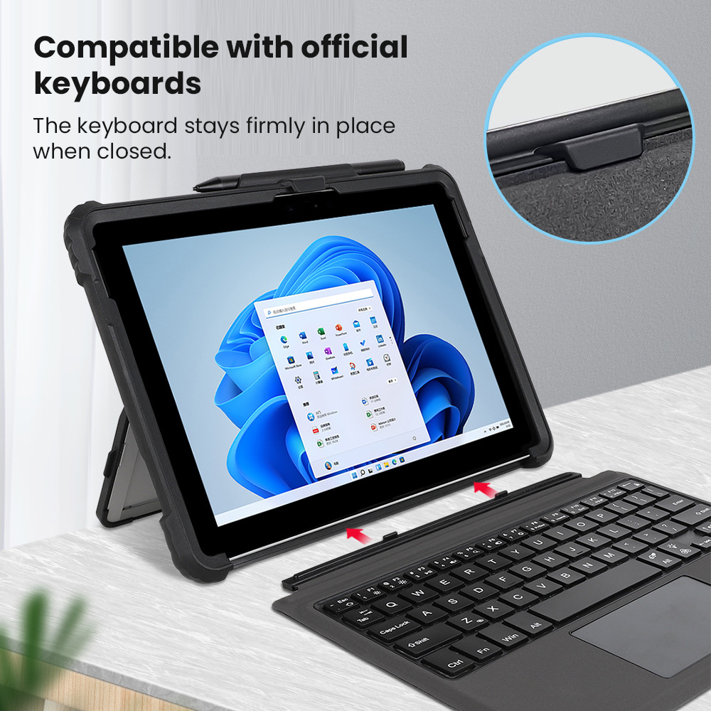タブレット統合保護ケースシェル磁気ペンホルダー付き Micr - Microsoft Tablet Accessories のレビューと価格
