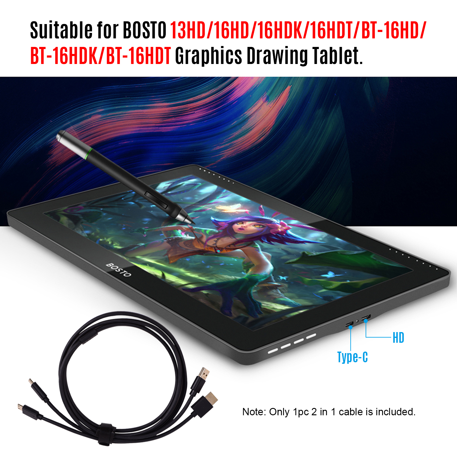 BOSTO 13HD/16HD/16HDK/16HDT/BT - Graphic Tablet Accessories のレビューと価格