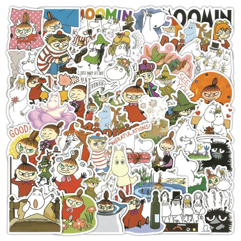 50 個 Muming カバステッカー漫画パーソナライズされ - Tablet Computer Accessories のレビューと価格
