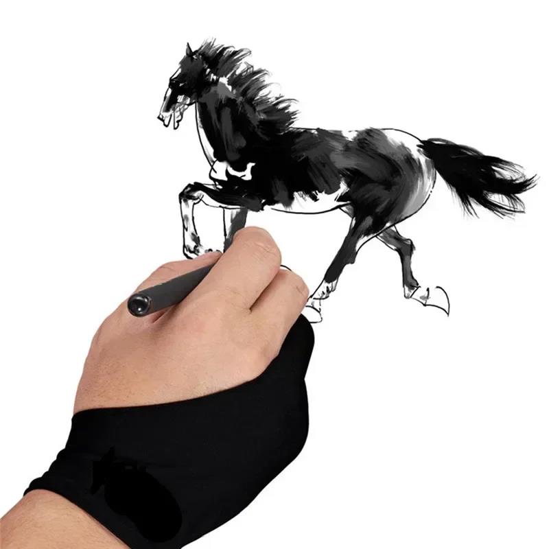 描画グローブ アンチタッチ 2 本指手袋 iPad グラフィ - Drawing Glove Artist のレビューと価格