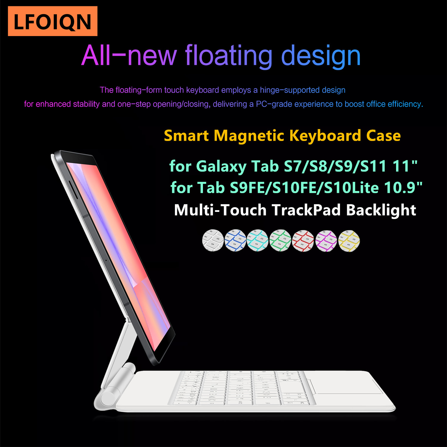LFOIQN マジックキーボード サムスンギャラクシータブ  - Tablet S9 Fe Accessories のレビューと価格