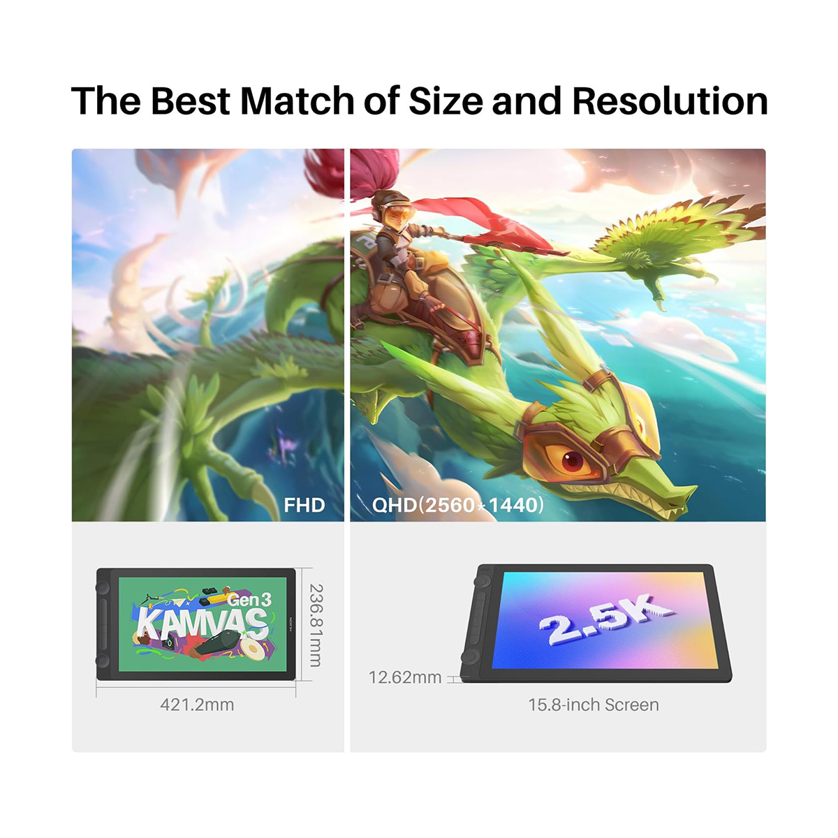 HUION-グラフィックタブレットKamvas,16K,圧力 - Graphic Tablet Accessories のレビューと価格