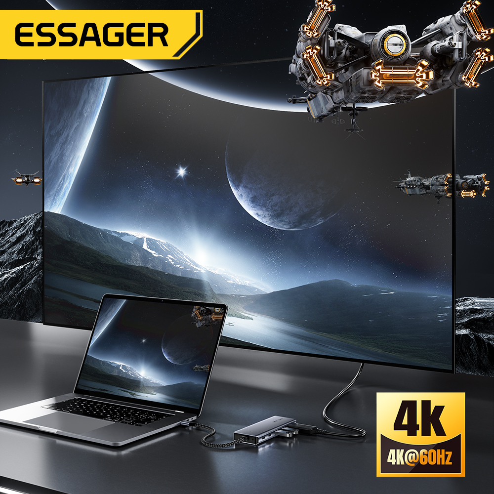 Essager USB C ハブ M.2 SSD ハードディ - Usb Hub Type C のレビューと価格