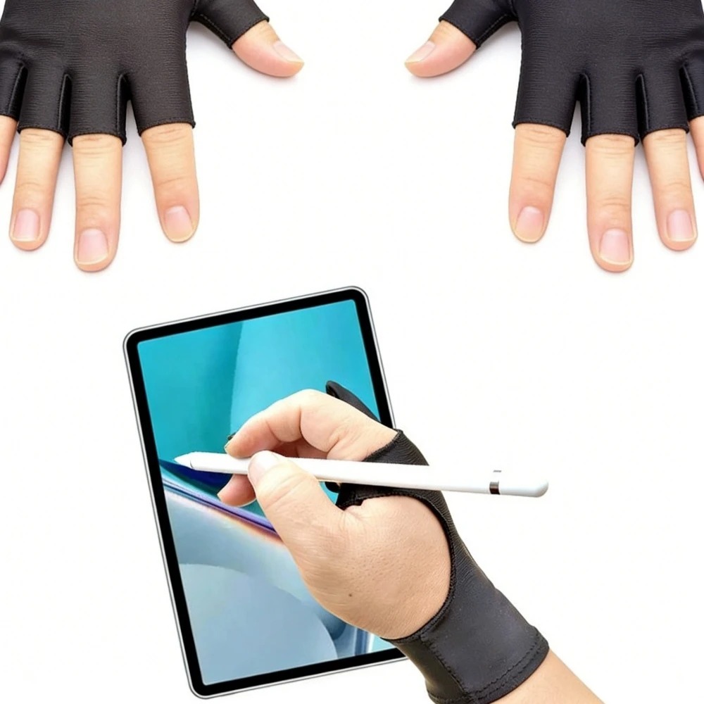 アーティスト用 2本指グローブ アンチタッチスクリーンプロテ - Drawing Glove Artist のレビューと価格