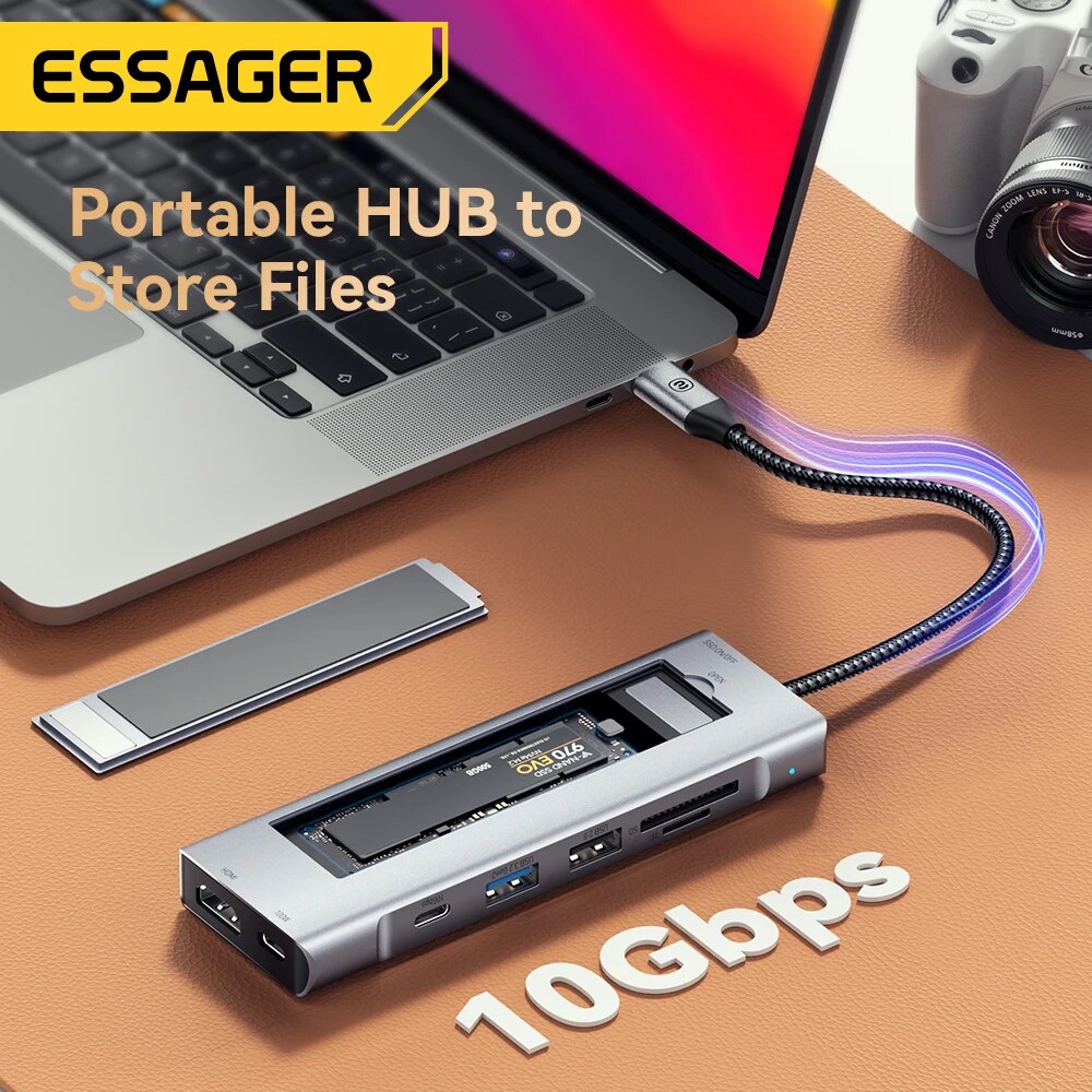 外付けコンピューターステーション,USB Type-C,Es - Usb Hub Type C のレビューと価格
