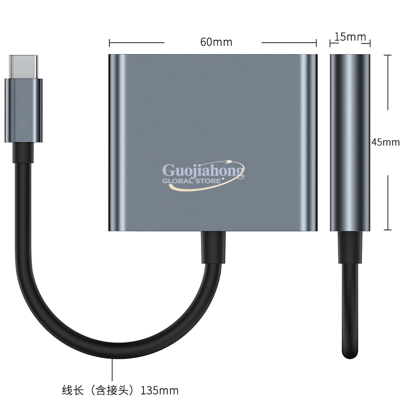 クロスボーダーUSB-C to HD 3in1 MIドッキン - Usb Hub Type C のレビューと価格