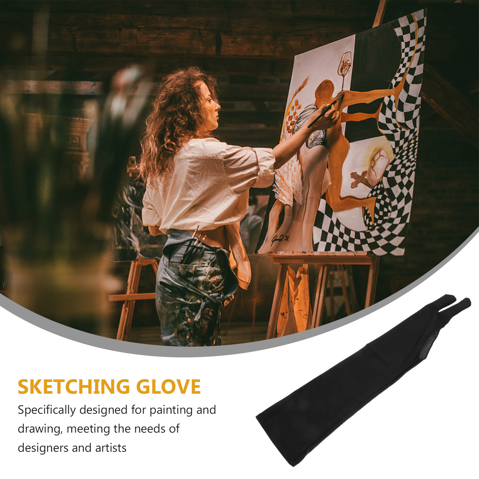 アーティスト用描画グローブ 二本指通気性滑り止めグローブ デ - Drawing Glove Artist のレビューと価格
