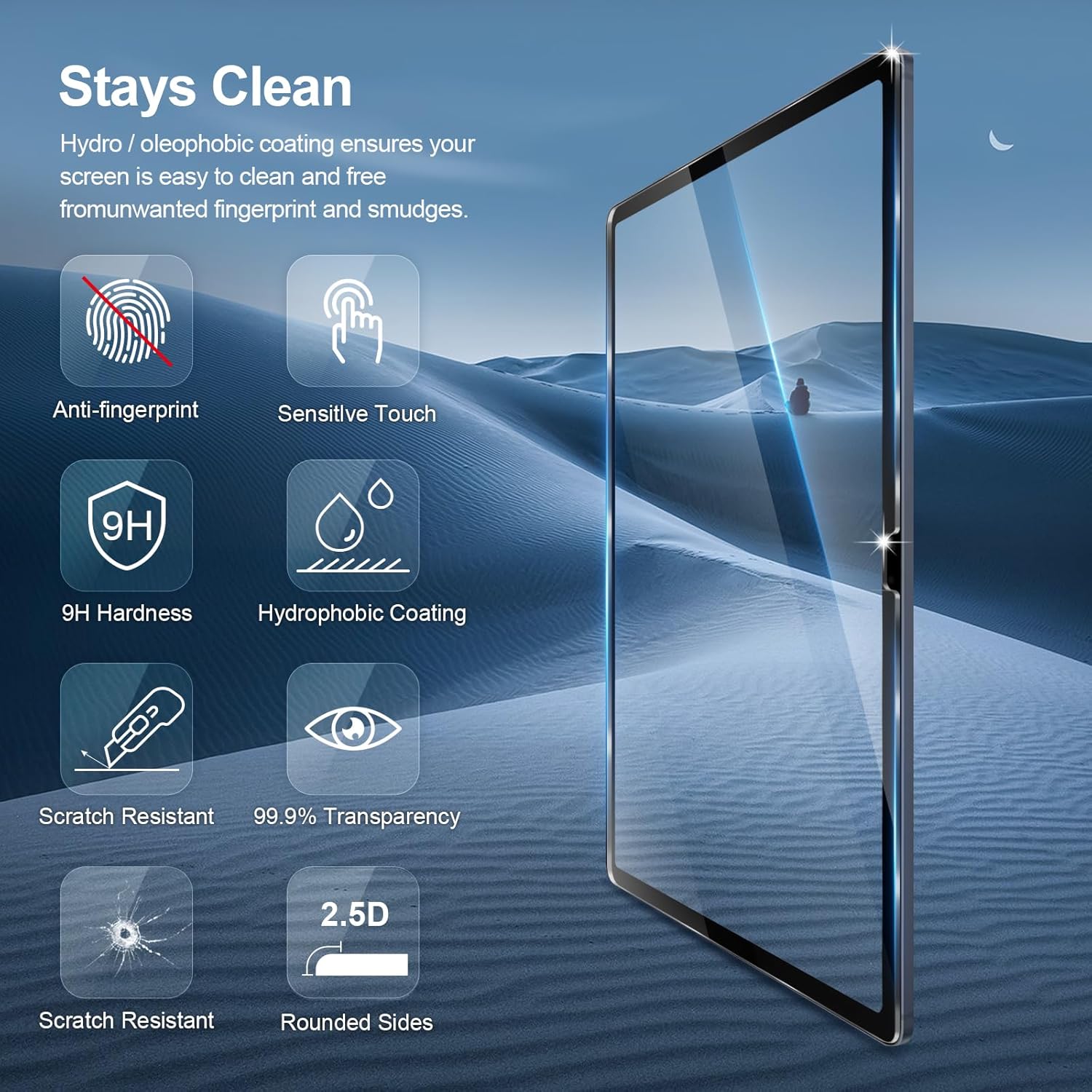 2枚入り 強化ガラススクリーンプロテクター Samsung  - Samsung Tablet S10 Accessories のレビューと価格